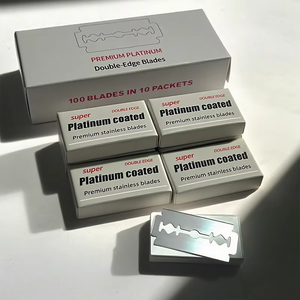 Lames <span class=keywords><strong>de</strong></span> <span class=keywords><strong>rasoir</strong></span> <span class=keywords><strong>de</strong></span> sécurité universelles Spolo D10-1, lot <span class=keywords><strong>de</strong></span> 100, double tranchant, en acier inoxydable, pour barbier, lames remplaçables - Product Image 3