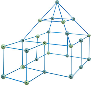 Set di 72 Cubi per Costruzioni Educative per Bambini, <span class=keywords><strong>Gioco</strong></span> Divertente per Famiglia, Uso Interno ed Esterno, Certificato di Sicurezza, in Plastica Colorata - Product Image 3
