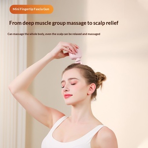 Pistolet de massage thermique portable mini pour la relaxation musculaire profonde avec 3 têtes de massage - Product Image 6