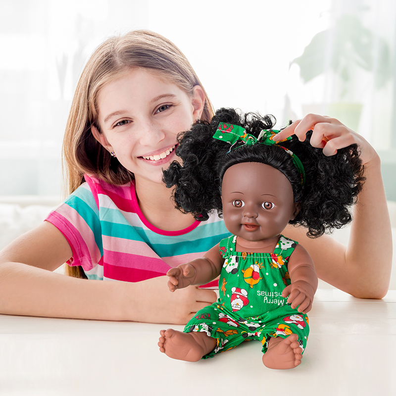 Черные куклы, игрушки, 14 дюймов, полностью виниловые новейшие продукты, игрушки, оптовая продажа, китайские виниловые куклы для малышей