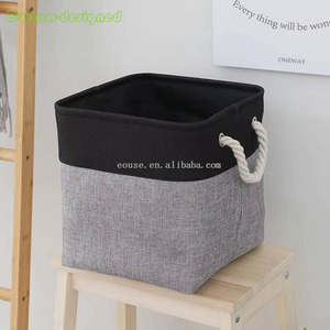 Cloth Organizers Boxes Foldable Clothes <b>Basket</b> <b>Wardrobe</b> Storage Box Desktop Organizer with Handle - Product Image 5