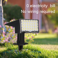 Luz solar de jardín con cambio de color RGB, luz blanca cálida, impermeable, decorativa para exteriores, para patio, camino, en stock en la UE