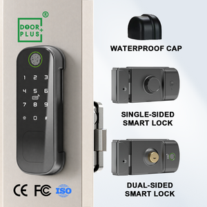 Cerradura Inteligente Doorplus con Wifi, Sin Orificios, Electrónica, con Huella Dactilar y Código, TUYA R9-201, para Puerta de Madera - Product Image 5