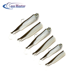Bajo el maestro de señuelo de pesca de <span class=keywords><strong>la</strong></span> cabeza de <span class=keywords><strong>la</strong></span> plantilla cebo fácil ojo morado suave pike atraer negro - Product Image 6