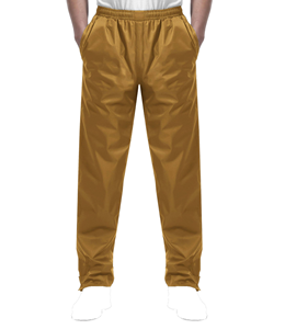 Fashionable Polyester Vintage Colored Windbreaker <b>Pants</b> Lightweight Mid Waist Anti-Wrinkle Casual Sport Style Flat Front Slim - Product Image 1