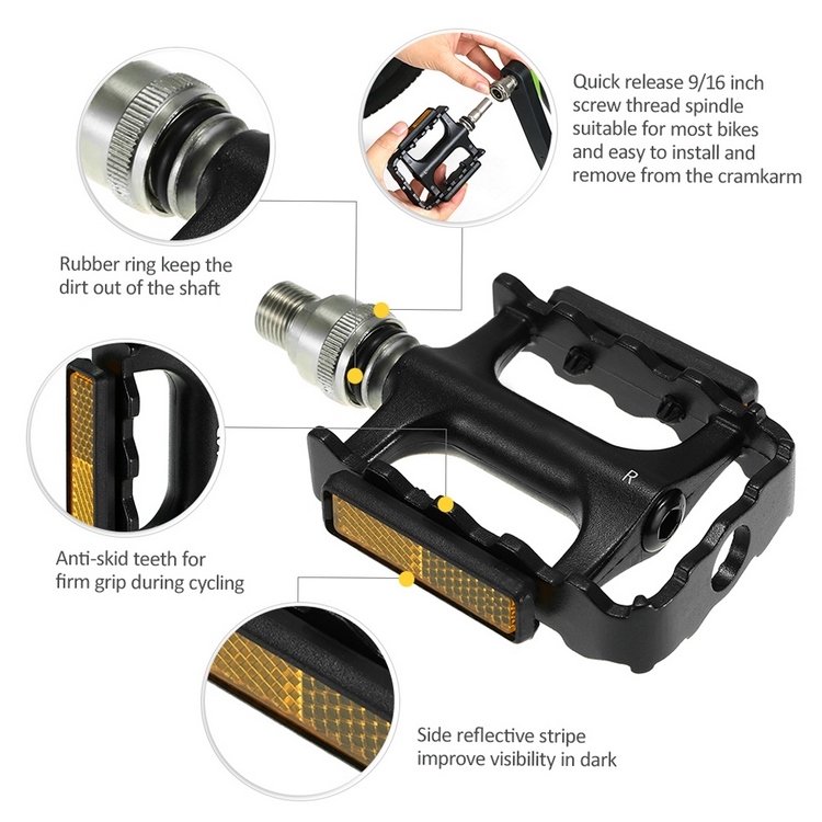 Pédales De Vélo Plates HOUSON PÉDALE DE Vélo, Adaptateur De Pédale En Alliage D'aluminium Pédales Polyvalentes Vélo Pédales De Vélo Plates HOUSON PÉDALE DE Vélo, Adaptateur De Pédale En Alliage D'aluminium Pédales Polyvalentes Vélo