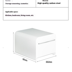 Étagère de rangement en métal moderne à deux niveaux, anti-poussière, porte-gobelets, boîte de rangement pour tasses, étagère pour théière et <span class=keywords><strong>machine</strong></span> à café, utilisation sur le comptoir - Product Image 5