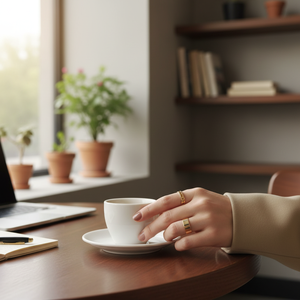 Vendita calda di tendenza Vintage minimalista anelli da Cocktail intarsiati Cluster impilamento anelli per uomo e donna all'ingrosso - Product Image 3