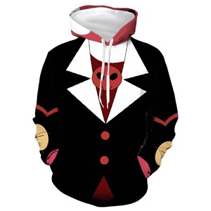 Gros Nouveau Hazbin Hôtel Personnage De Dessin Animé Cosplay <span class=keywords><strong>Cos</strong></span> Pour Hommes Femmes Enfants Anime Sweat À Capuche Sweat - Product Image 3