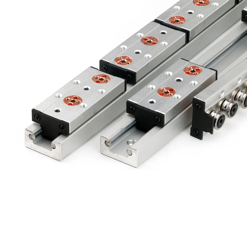 38mm width Built in double axis linear guide rail tracker roller slide woodworking machinery CNC aluminum profile SGR15N SGB15N