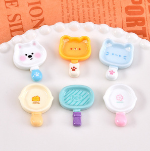 Cute Cartoon Eco-Friendly Epoxy Resin Jewelry <b>Box</b> Airbrushed Miniature Frying Pan Flat Back Cabochons for Dollhouse Decoration - Product Image 4