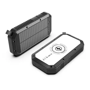 Eshine portatile ad alta capacità impermeabile 20000 mah cellulare antiurto caricabatterie solare power bank 20000 mah wireless 2022