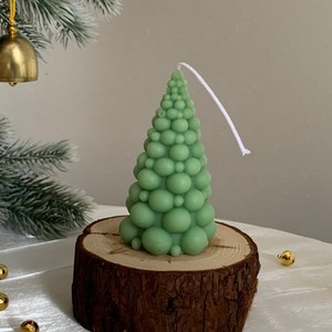 Handmade Aromatherapy Scented Gypsum Resin Silicone Craft <b>Mold</b> 3D Bubble Christmas Tree <b>Candle</b> DIY Pagoda Style <b>Mold</b> Kit - Product Image 6