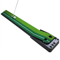 Usine de haute qualité Mini Golf pratique aide à la formation Golf Putting Green tapis d'entraînement Portable avec fonction de retour de balle automatique