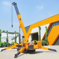 Grue d'araignée de la taille 15m de levage de grue d'araignée de 5 tonnes avec le bras articulé pour la construction