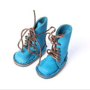 Botas de muñeca <span class=keywords><strong>Blythe</strong></span> <span class=keywords><strong>personalizadas</strong></span>, accesorios de zapatos de cuero Real para <span class=keywords><strong>muñecas</strong></span> de dibujos animados de tamaño Mini, juguetes de moda hechos a mano - Product Image 4