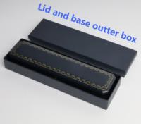 Elegante Caja de Regalo Azul Clásica Ecológica de Alta Gama con Cierre Magnético para Guardar Collares y Cadenas de Boda o Aniversario, en Terciopelo