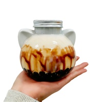 Bouteilles de boisson en PET jetables en gros, 350 ml et 500 ml, en forme de chat, avec emballage mignon et impression sérigraphiée