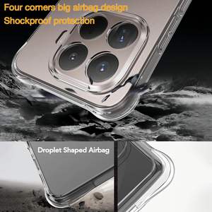 Funda para 15T Pro 5G, transparente, de TPU suave, con protección en las cuatro esquinas - Product Image 2