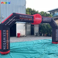 Logo personnalisé Publicité gonflable Début et ligne d'arrivée Arche gonflable LED extérieure Sport Arche Porte pour événements