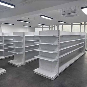 Xingye thiết kế miễn phí Trung Quốc Gondola Mart Kệ siêu thị Kệ Đen/Trắng Gondola kệ đơn vị - Product Image 1