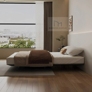Lit surélevé personnalisé <span class=keywords><strong>chambre</strong></span> silencieuse et inodore dortoir appartement hôtel dortoir lit en métal pour <span class=keywords><strong>couple</strong></span> - Product Image 3