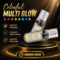 T10 W5W LED-Blitzlicht, Positionsleuchte, Seitenmarkierungsleuchte, Dauerlicht und Blinklicht, Ohne Bohren, Plug-and-Play