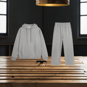 เสื้อฮู้ดแฟชั่นทันสมัย ระบายอากาศได้ดี ไซส์ใหญ่ สำหรับคนท้อง ผ้าฝ้ายเนื้อหนา ใส่สบาย ดีไซน์สวยงาม ชุดเซ็ต 2 ชิ้น ขายส่ง - Product Image 3