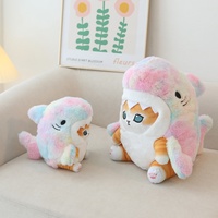 Peluche Chat Requin Mignon Greenmart 2023, Jouet en Coton Rembourré en PP Personnalisé pour Enfants, Cadeaux d'Halloween pour Garçons et Filles