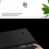 Aquarium intelligent de bureau de luxe avec pompe à eau ultra silencieuse, filtre supérieur, affichage de la température en acrylique transparent pour la maison
