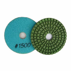 Disque de polissage diamanté abrasif 4 pouces pour meulage et lustrage à l'eau des sols, marbre, granit, béton, comptoirs et rénovation de pierres - Product Image 5