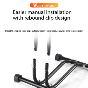 Porte-vélos 3-en-1 économique et durable pour vélo <span class=keywords><strong>de</strong></span> route, cadre en acier à haute teneur en carbone, léger (2,4 kg), pliable, pour usage quotidien - Product Image 4