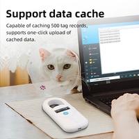 Lector de Microchip para Animales WYUAN 134.2KHz/125KHz, Etiqueta de Tubo de Biovidrio para Mascotas, Perros y Gatos, Escáner RFID para Etiquetas de Oreja de Animales, ISO11784/85 FDX-B EMID