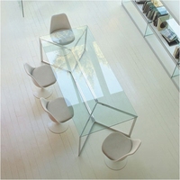 Table de réception rectangulaire au design simple pour salon moderne, plateau en verre trempé personnalisé, acier inoxydable doré, luxe, hôtel