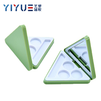 YIYUE Cosmétique Triangle Vide Logo Personnalisé Magnétique Cas Blush Surligneur Contour Palette Cas