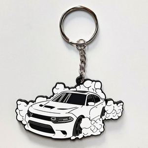 Wholesale Custom 2D Soft PVC Strap <b>Key</b> <b>Chains</b> Personalized Car Rubber Keychains for Promotional Gifts for All Types - Product Image 5