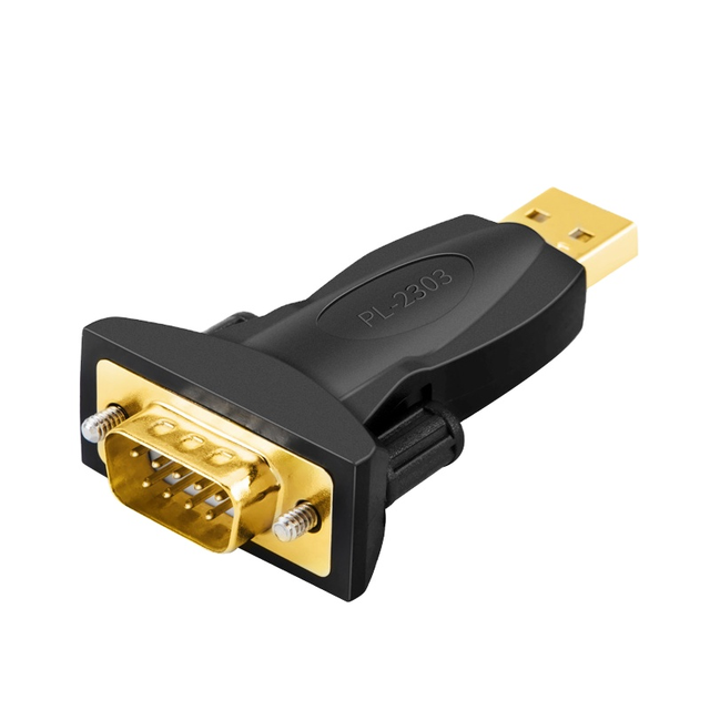 CableCreation CD0493 USB2.0 RS232 Male Adapter PL-2303 Chipset USB DB9 Serial Converter DC Output Laptop Brand New FCC/CE/ROHS