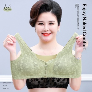 <span class=keywords><strong>Reggiseno</strong></span> Allattamento Donna con Chiusura Frontale, Sottile Estivo <span class=keywords><strong>Senza</strong></span> Ferretto, <span class=keywords><strong>Senza</strong></span> Cuciture, in Pizzo, Stile Bustier, per Maternità, per Mamme di Mezza Età e Anziane - Product Image 4
