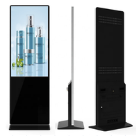Totem publicitaire vidéo pour ascenseur, écran LCD 4K capacitif tactile Android/PC, 55 pouces, à poser au sol, intérieur, IP65