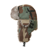 Gorro de invierno impermeable a prueba de viento para hombre con piel, gorro cálido con solapa para las orejas, para viaje, logotipo personalizado, estilo ruso