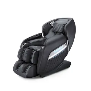 Silla eléctrica de masaje Shiatsu 4D para el hogar y la Oficina, asiento reclinable inteligente de lujo para terapia de calor 3D SL Track Zero Gravity