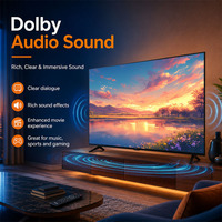 Téléviseur LED intelligent 4K HDR 55 pouces 120 Hz Android avec Wi-Fi pour mode de jeu intégré Écran plat