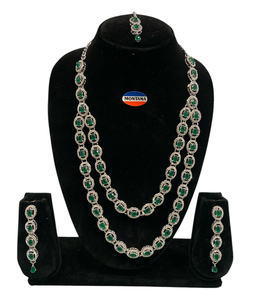 Luxury Multilayer AD <b>Necklace</b> <b>Set</b> <b>for</b> <b>Women</b> Stylish Gorgeous Design Perfect Choice <b>for</b> Wedding Ceremonies Parties Fashion Shows - Product Image 4