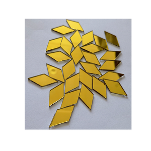 Thiết kế mới lạ hình thoi Gương thủy tinh Gạch <span class=keywords><strong>Mosaic</strong></span> được sử dụng cho tác phẩm nghệ thuật và trong nhà và ngoài trời trang trí cầu vồng kính gạch - Product Image 2