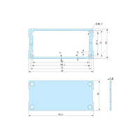 Boîtier en aluminium anodisé Boîtier d'instrument électronique Boîtier PCB Boîte de jonction