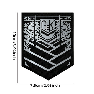 Jie Qian Xin Anime 404 Squad 2D reflectante Iron-On ecológico hecho a mano insignia paquete parche emblema tela accesorios para sombreros - Product Image 5