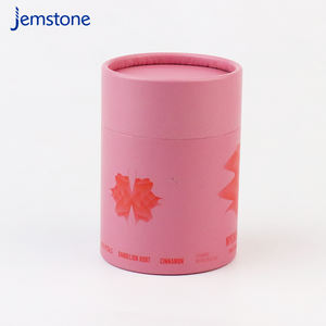 ขนาดที่กําหนดเองพิมพ์โลโก้บรรจุภัณฑ์กล่องกระดาษกลมแบบกําหนดเองรีไซเคิล 100% - Product Image 1