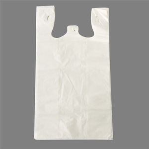 ถุงพลาสติก HDPE แบบเสื้อยืด ผลิตจากวัสดุรีไซเคิล พิมพ์โลโก้ได้ตามต้องการ ความหนา 6-50 ไมครอน สำหรับบรรจุภัณฑ์ซูเปอร์มาร์เก็ตและงานแสดงสินค้า - Product Image 2