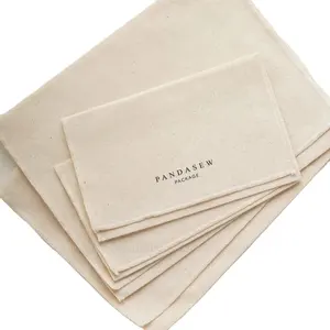 לוגו מותאם אישית מודפסת כותנה פשתן מסרק תכשיטים קוסמטיים אריזה מעטפה נייר שקית מתנה