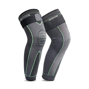 Rodillera de levantamiento de pesas para gimnasio, 3d rodillera de punto, almohadilla larga de compresión, Orto, manga de rodilla para baloncesto - Product Image 1